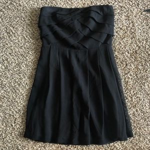 Express Little Black Strapless Mini Dress, Size 2